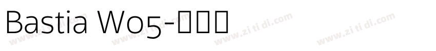 Bastia W05字体转换